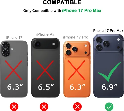 Miniatura 7 de TENDLIN Compatible con iPhone 17 Pro Max Funda de madera con textura de fibra de carbono Diseño de cuero híbrido delgado (negro)