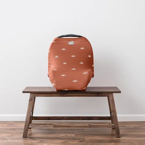 Miniatura 3 de Itzy Ritzy Funda de lactancia 4 en 1, funda de asiento de automóvil, funda de carrito de compras y bufanda infinita, transpirable, cubierta