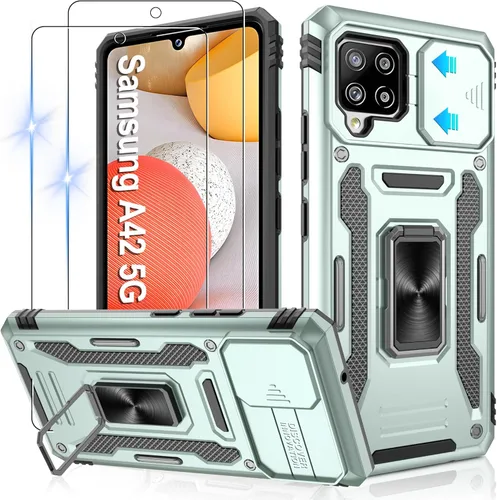Miniatura 10 de Gritup para Samsung Galaxy S22 Funda con protectores de pantalla HD de 2 paquetes y cubierta deslizante para la cámara, protección contra caídas