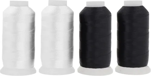 Miniatura 73 de Mandala Crafts Airforce Blue - Hilo resistente de 1500 yardas Tex 70 hilos de poliéster fuertes para coser cortinas, jeans, cuero, cabello