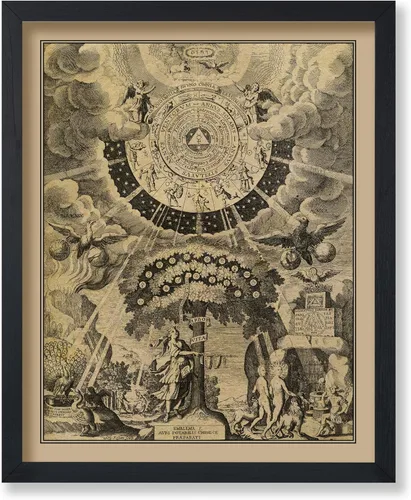 Miniatura 31 de Poster Master Póster vintage de mandala Kalachakra, impresión retro de la rueda del tiempo, arte budista, arte tibetano, regalo para hombres
