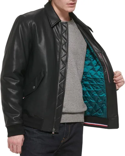 Miniatura 5 de Tommy Hilfiger Chaqueta bomber de piel sintética para hombre