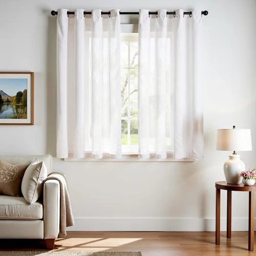 Miniatura 21 de jinchan Cortinas de 108 pulgadas Mezcla de Lino de Lino Semi Transparentes Filtrado de Luz y Resplandor Cortinas Extra Largas para Sala de Estar