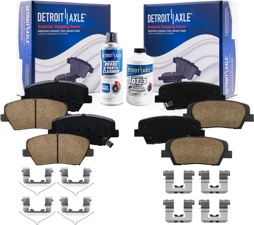Miniatura 62 de Detroit Axle - Pinza de disco del lado del acompañante + pastillas de freno de cerámica de repuesto para Lexus HS250H Toyota RAV4 Prius V Scion xB