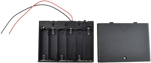 Miniatura 21 de HAHIYO 2 soportes de batería AAA con conector JST, suministro portátil, intercambio rápido, tapas de forma segura, conveniente interruptor