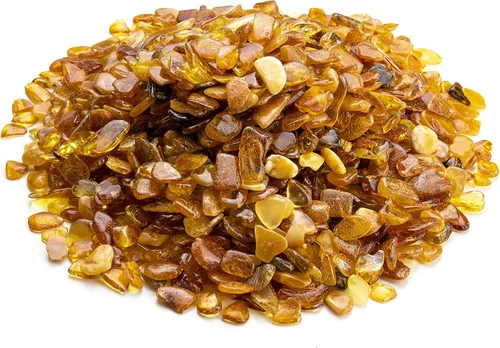 Miniatura 8 de Piedras ámbar pulidas y crudas 100% naturales del Báltico Chips Resina Ambar Piedra para manualidades de joyas y cuentas sueltas (sin agujeros)