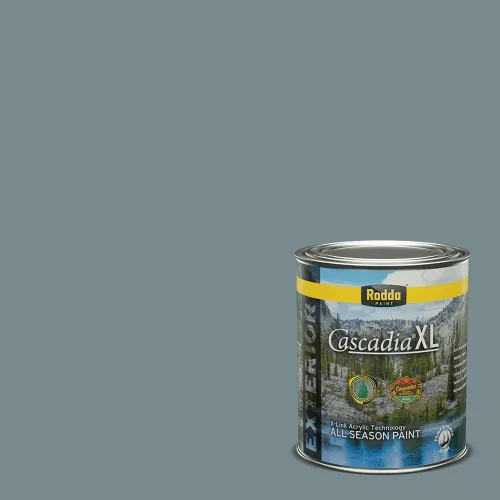 Miniatura 142 de Rodda Paint CASCADIA XL Pintura e imprimación satinada exterior en uno, cuarto de galón, solo ayer