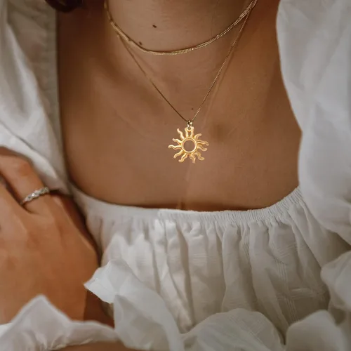Miniatura 6 de Aylifu Sun Pendant Charm Alloy Tibetan Style Celestial Sun Charm Craft Supplies for DIY Earrings Necklace Bracelet Jewelry Making Christmas Party