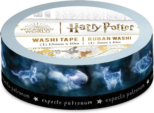 Miniatura 3 de Paper House Productions Harry Potter - Juego de 2 rollos de cinta adhesiva decorativa Washi para álbumes de recortes y manualidades - Expecto
