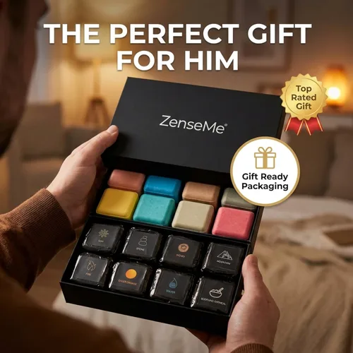 Miniatura 4 de Bombas de baño para hombres - Juego de regalo de 8 bombas de baño naturales orgánicas perfumadas hechas a mano de 2.5 oz con aceites esenciales