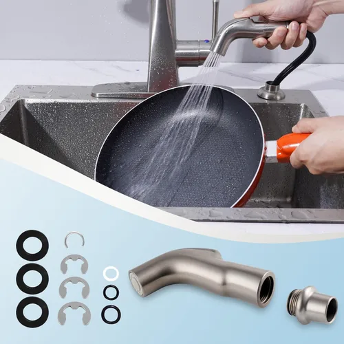 Miniatura 4 de Hygie Rinse Accesorio universal para rociador de fregadero para grifo, cabezal rociador lateral de cocina compatible con Delta, Moen, Kohler y otras
