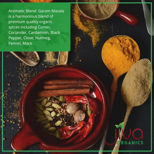 Miniatura 7 de Jiva Organics Garam Masala en polvo orgánico de 7 onzas, sin OMG, sin sal, mezcla de especias indias prémium