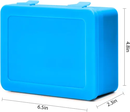 Miniatura 5 de ALCYON Caja de almacenamiento organizadora de baterías, soporte de caja de garaje para 24* AA, 30* pilas AAA (bolsa no incluye baterías) (azul)