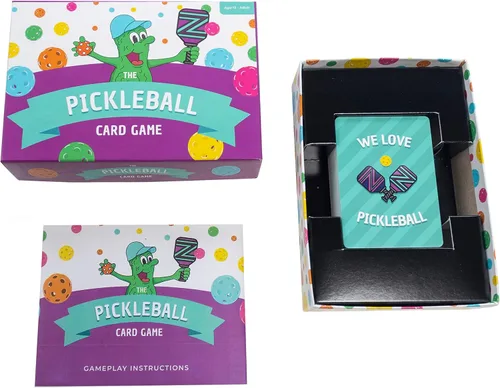 Miniatura 3 de PCG Juego de cartas de pickleball para adultos, estrategia, suerte y diversión para adultos, 2 o 4 jugadores, perfecto para noches de juego
