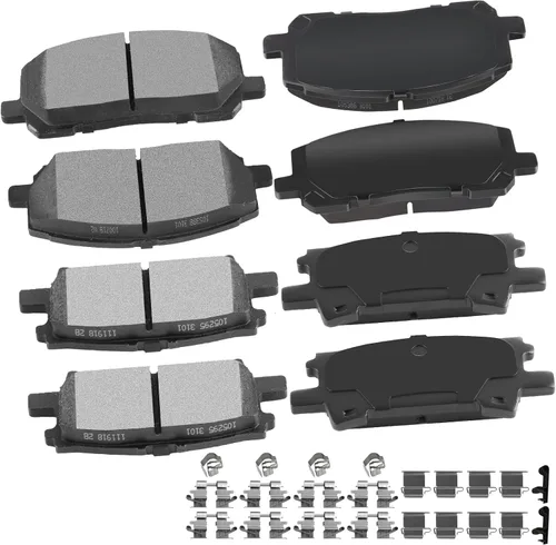 Miniatura 29 de cciyu Juego de pastillas de freno delanteras de cerámica profesional D681 para BMW 530i, 97-03 para BMW 540i, 95 97-01 para BMW 740i, 95-01 para BMW