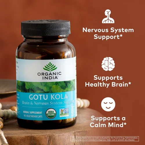 Miniatura 3 de Cápsulas de Gotu Kola de Organic India (90 cápsulas)