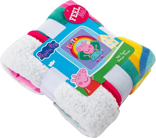 Miniatura 5 de Northwest Peppa Pig - Manta Sherpa de seda táctil, 40 x 50 pulgadas, Flower Power