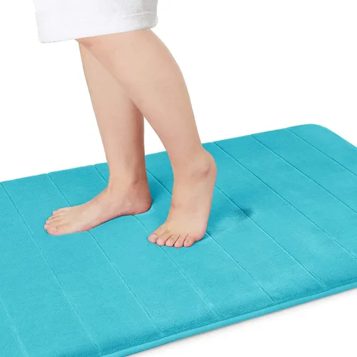 Miniatura 112 de Yimobra Tapete de baño de espuma viscoelástica, súper suave, absorbente, antideslizante, de secado rápido, lavable a máquina, tapete para bañera