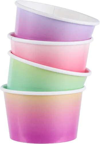 Miniatura 66 de Coppetta - Vasos de postre de 5 onzas, 50 tazas desechables para helado, tapas se venden por separado, cuencos de yogur congelado resistentes