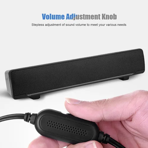 Miniatura 3 de Yosoo Barra de sonido con cable para Smart TV: altavoz portátil universal, compatible con entrada de audio de 0.138 in, cuenta con sonido envolvente