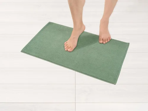 Miniatura 29 de American Soft Linen - Alfombra de baño antideslizante, 100% de algodón, 17 x 24 pulgadas, alfombras de baño lavables, tapetes peludos, color beige