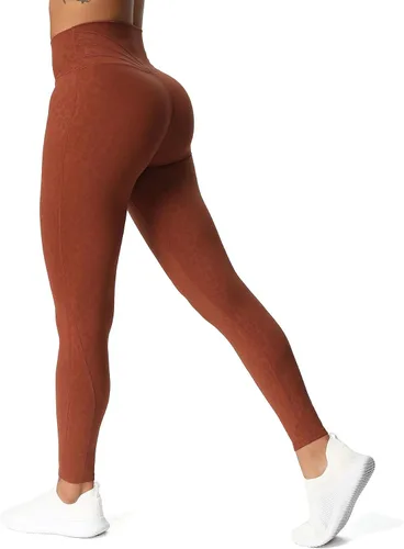 Miniatura 46 de Aoxjox Leggings de entrenamiento de cintura alta para mujer, pantalones de yoga Trinity, 26.5 pulgadas Negro