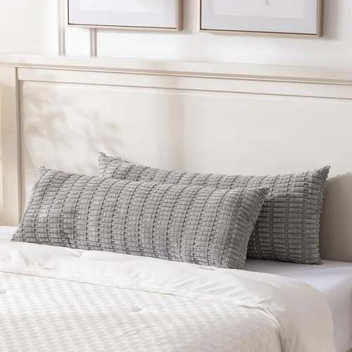 Miniatura 26 de Fancy Homi - Paquete de 2 fundas de almohada decorativas estilo bohemio de 16 x 16 pulgadas para sala de estar, sofá, cama, funda de cojín cuadrada