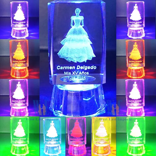 Miniatura 7 de Sweet 15 Favor 12 piezas personalizado grabado láser cubo recuerdo de fiesta – Quinceañera, Mis XV Años, Mis 15 años, Sweet 16 (2.5 pulgadas de alto)