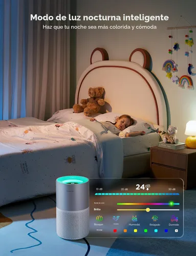 Miniatura 7 de GoveeLife Purificadores de aire para el hogar, purificador de aire inteligente para habitaciones grandes con aplicación y control Alexa, cubre hasta