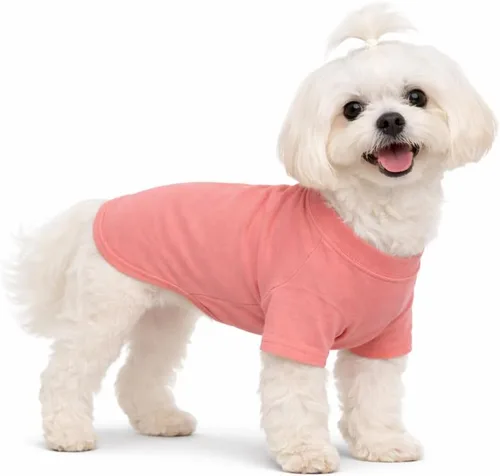 Miniatura 89 de Lovelonglong 2019 - Ropa para mascotas, Disfraces para Perro, Ropa Camisetas en blanco para Perros Grande Medianos Pequeños 100% Algodón 18