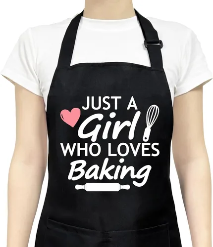 Delantales divertidos para mujer con bolsillos, bonitos delantales de cocina para hornear para mamá chef, regalos para cumpleaños y Navidad