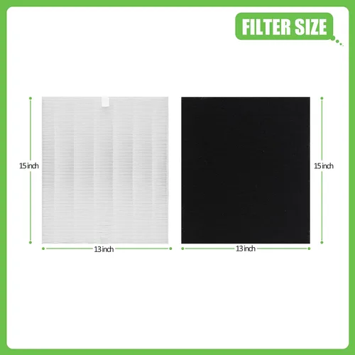 Miniatura 6 de Filtro de repuesto D480 True HEPA D4, compatible con purificador de aire Winix D480, comparado con el filtro Winix D4, número de artículo