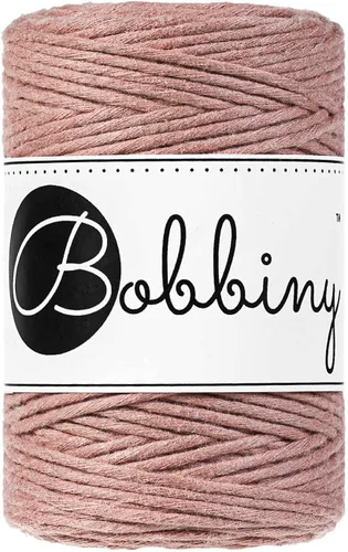 Miniatura 35 de Bobbiny Cordón de macramé de una sola capa para bebé de 0.069 pulgadas (100% algodón reciclado)