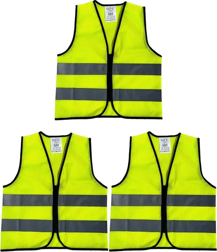 Miniatura 25 de Chaleco de seguridad SIFE para niños de 3 a 12 años, con tecnología compatible 3M, 6 colores - malla y punto Púrpura