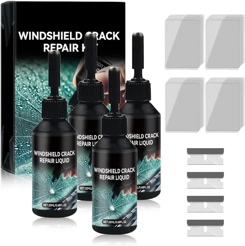 Miniatura 10 de Kit de reparación de grietas de parabrisas de 2 piezas, kit de reparación de grietas de vidrio 2025, kit de reparación de grietas de parabrisas