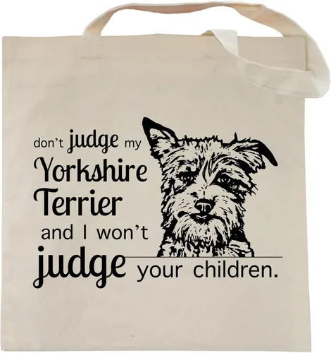 Miniatura 26 de Pet Studio Art Bolso tote Don't Judge My Dog DOBERMAN