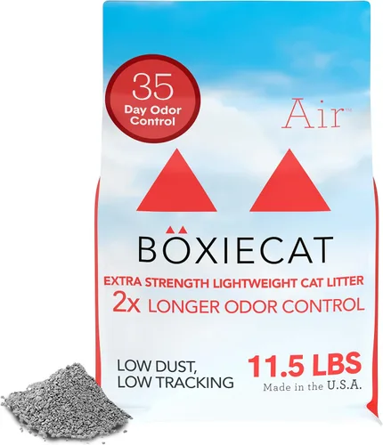 Miniatura 15 de Boxie® - Arena para gatos sin perfume para control de olores natural de 30 días, 6.5 libras, arena ligera a base de plantas para gatos