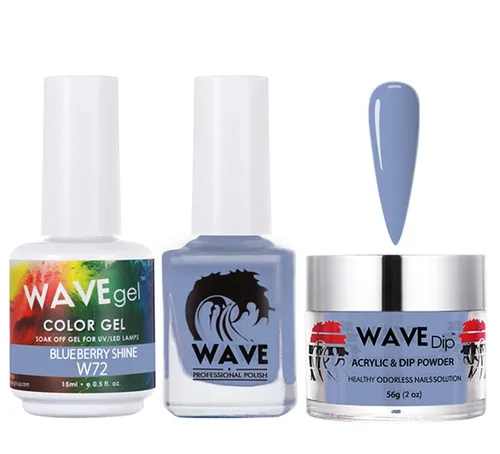 Miniatura 3 de WAVEGEL - Juego de gel de remojo, laca de uñas y polvo acrílico a juego - Colección Simplicity - #P109 Blizzard