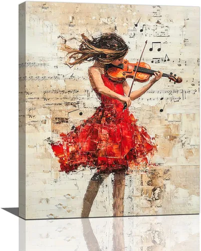 Miniatura 76 de Olivine Arte de Pared de Bailarina, Imágenes de Ballet de Mariposa Decoración de Pared, Impresiones Coloridas en Lienzo de Bailarina, Pintura