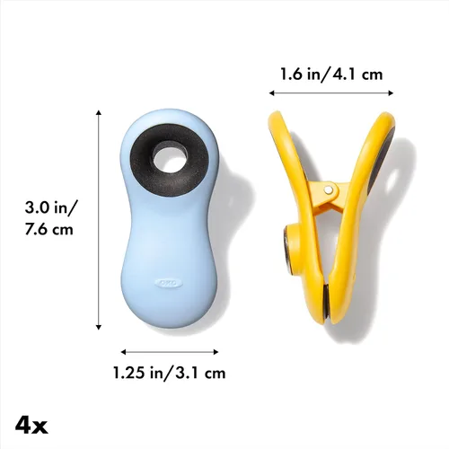 Miniatura 2 de Oxo, Clips magnéticos multiusos Azul marino/amarillo/rojo y azul claro