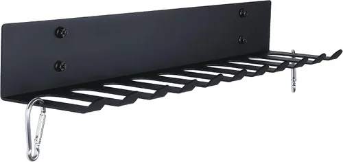 Miniatura 7 de Estante de almacenamiento para gimnasio, soporte de banda de resistencia, soporte de pared, resistente para gimnasio en casa, soporte de 11 puntas