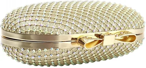 Miniatura 4 de Bolso cruzado con asa superior para mujer, bolso de noche con cuentas brillantes, bolso de mano para fiesta, graduación, boda, cóctel