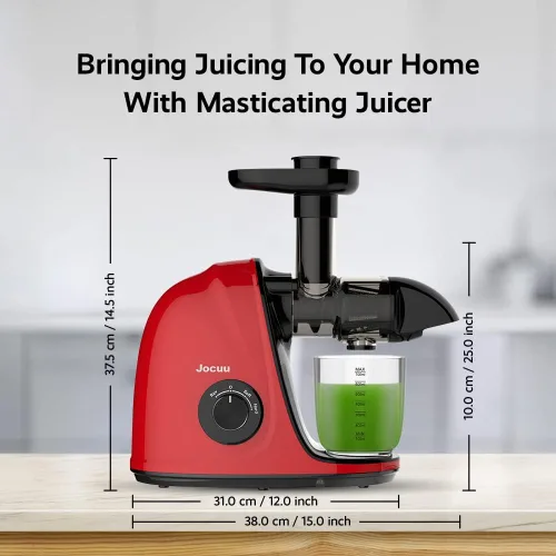 Miniatura 5 de JOCUU ZM1503 - Kit de accesorios para exprimidor con cuerpo principal, barrena en espiral, filtro, tolva de alimentación y taza final incluida