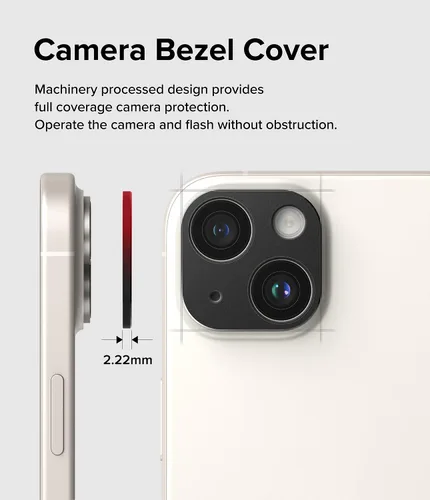 Miniatura 6 de Ringke Estilo de cámara [Haz que el teléfono se vea mejor] Compatible con protector de lente de cámara iPhone 15 y protector de lente de cámara