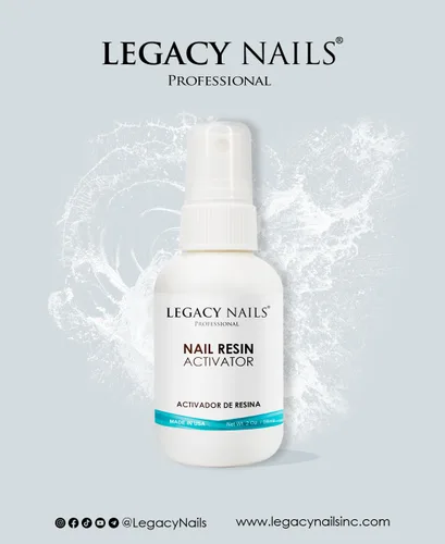 Miniatura 6 de Legacy Nails Profesional - Activador de resina para uñas, espray para sistemas de uñas acrílicas y de gel, activador adhesivo de uñas de secado