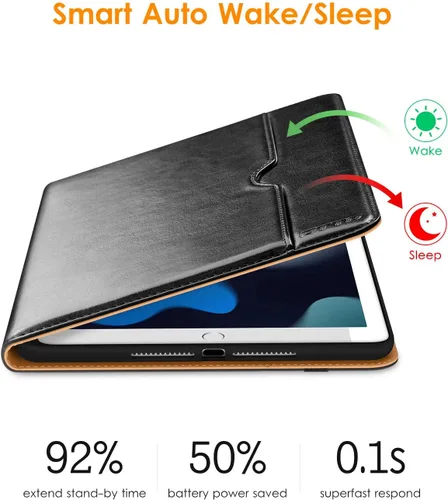 Miniatura 7 de DTTO Funda para iPad de 9ª/8ª/7ª Generación de 10.2 Pulgadas 2021/2020/2019, Funda de Soporte Folio Empresarial de Cuero Premium con Soporte