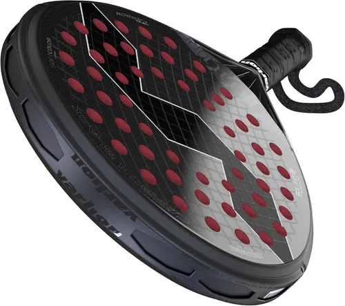 Varlion Pala de pádel LW Summum Carbon Black, Forma Redonda para Control Profesional Intermedio con Tecnología Summum y Softcolor EVA Core