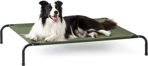 Miniatura 10 de Love's cabin Cama elevada para perros con enfriamiento para perros grandes, portátil para interiores y exteriores, cuna elevada para mascotas