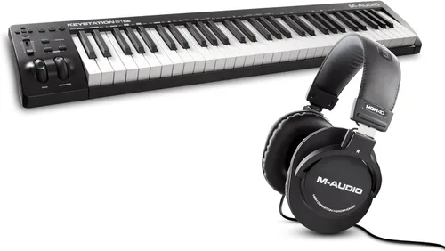 Miniatura 2 de M-AUDIO Keystation 49 Controlador MIDI en Paquete con Auriculares para Grabación de Estudio, Producción Musical, Podcasting, Transmisión