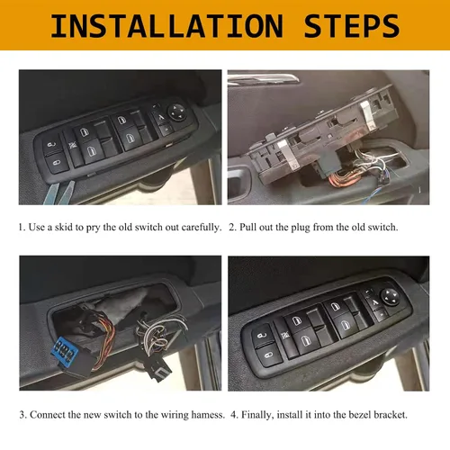 Miniatura 6 de TA-VIGOR Interruptor de ventana lateral del pasajero compatible con Hyundai Tucson ix35 2010 2011 2012 2013 2014 2015, reemplazo del interruptor